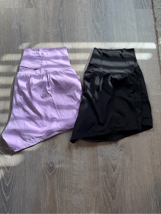 HALARA Pants - Halara Athletic Shorts Duo - Lavender and Black